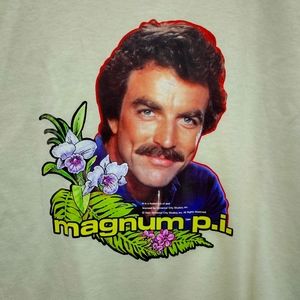 Vintage 1982 Magnum P.I. Tom Selleck Woman's T-shirt Size XL